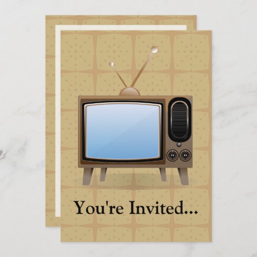 Oude  Floor Television Kaart (Voorkant / Achterkant)