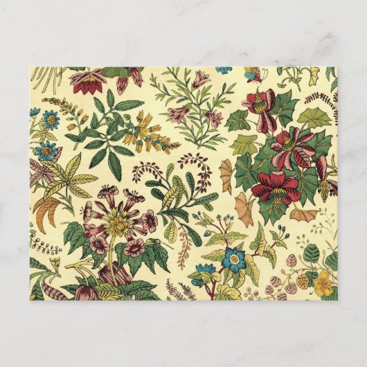 Oude flora overvloed briefkaart (Voorkant)