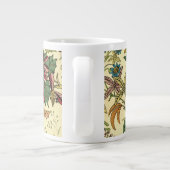Oude flora overvloed grote koffiekop (Achterkant)