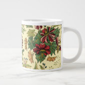 Oude flora overvloed grote koffiekop (Rechts)