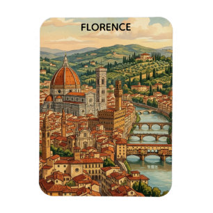 Oude Florentie Italië Toscane Stadsgezicht Magneet