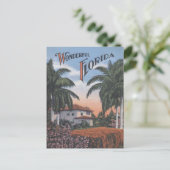 Oude Florida Brochure Briefkaart (Staand voorkant)