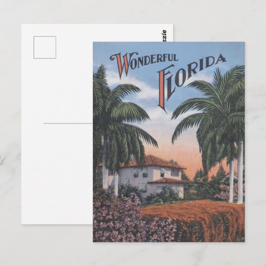 Oude Florida Brochure Briefkaart (Voorkant / Achterkant)