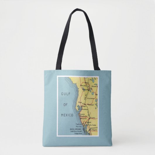 Oude Florida Golf van Mexico Tote Bag (Voorkant)