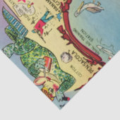 Oude Florida kaart Tissuepapier (Detail)