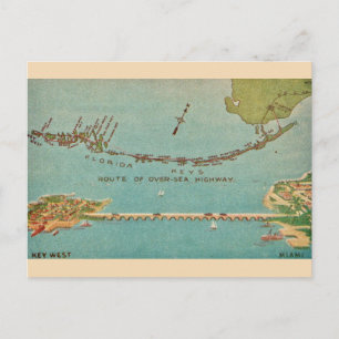 Oude Florida Keys - Miami Briefkaart