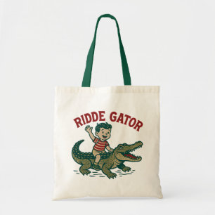Oude Florida Kitsch Ridde Gator Retro Alligator Tote Bag