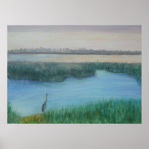 OUDE FLORIDA MARSH POSTER
