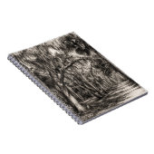 Oude Florida Oak Hammock Grafiet Schets | Rockledg Notitieboek (Rechterzijde)