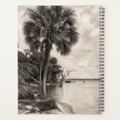 Oude Florida Oak Hammock Grafiet Schets | Rockledg Planner (Achterkant)