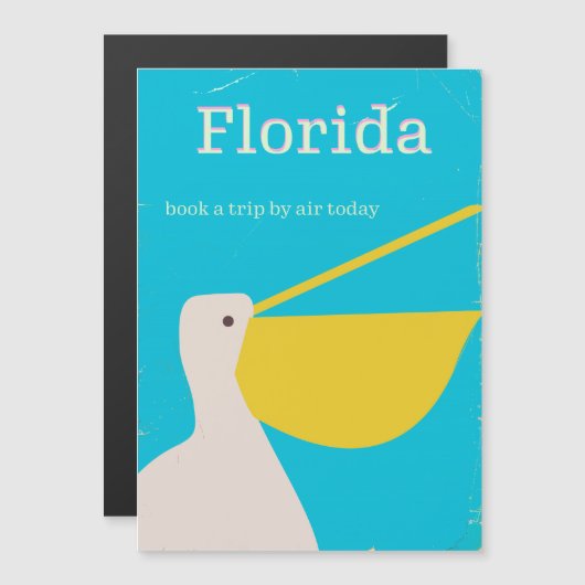 Oude Florida Pelikaan reisposter (Voorkant / Achterkant)