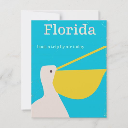 Oude Florida Pelikaan reisposter (Voorkant)