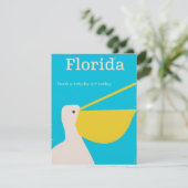 Oude Florida Pelikaan reisposter (Staand voorkant)