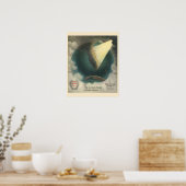 Oude Florida Railway-reisposter Poster (Keuken)
