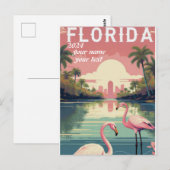 Oude Florida Reisposter Poster Briefkaart (Voorkant / Achterkant)