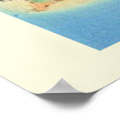 Oude Florida Wegenkaart Poster Print (Hoek)