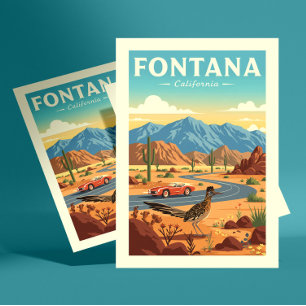 Oude Fontana California Briefkaart