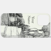Oude fontein in het park met beeldhouwjongen Case-Mate iPhone case (Achterkant (horizontaal))