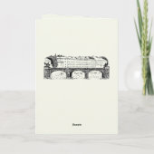 Oude fontein in het park met beeldhouwjongen kaart (Achterkant)