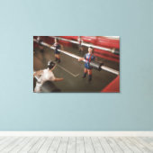 Oude football canvas afdruk (Insitu (Houten vloer))