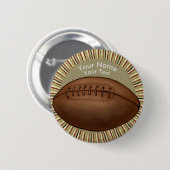 Oude Footballs pin-knop Ronde Button 5,7 Cm (Voorkant /achterkant)