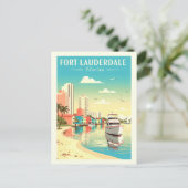 Oude Fort Lauderdale Florida Briefkaart (Staand voorkant)