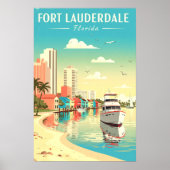Oude Fort Lauderdale Florida Poster (Voorkant)