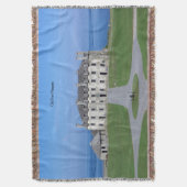 Oude Fort Niagara Barracks gooien deken (Voorkant Verticaal)