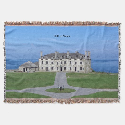 Oude Fort Niagara Barracks gooien deken (Voorkant)