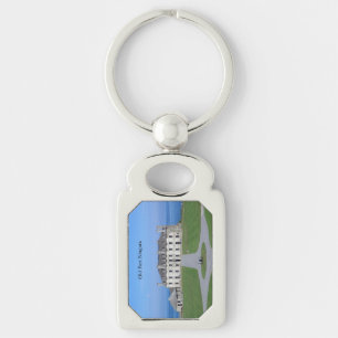Oude Fort Niagara metalen sleutelhanger
