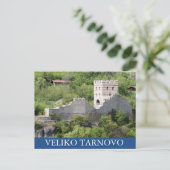 Oude fort Tsarevets in Veliko Tarnovo, Bulg Briefkaart (Staand voorkant)