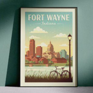 Oude Fort Wayne Indiana Poster