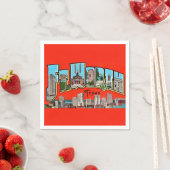 Oude Fort Worth TX ansichtkaart servetten (Insitu)