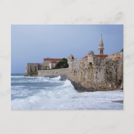 Oude Fortress Budva in Montenegro Briefkaart (Voorkant)