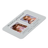 Oude foto Bruiloft Save the Date Magnet Magneet (Linkerzijde)