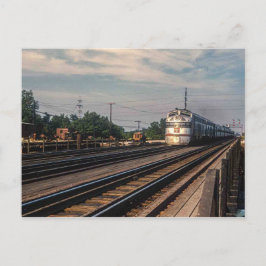 Oude foto Burlington Route locomotief Briefkaart