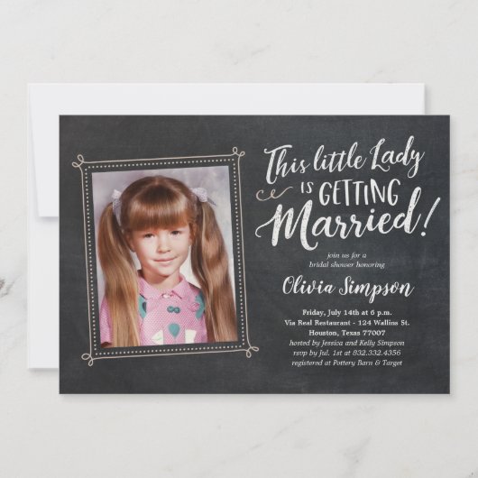 Oude foto Funny Bridal Shower-uitvindingen Kaart (Voorkant)