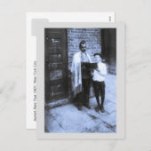 Oude foto Joods Nieuwjaar 1907 NY Feestdagenkaart (Voorkant / Achterkant)