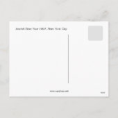 Oude foto Joods Nieuwjaar 1907 NY Feestdagenkaart (Achterkant)