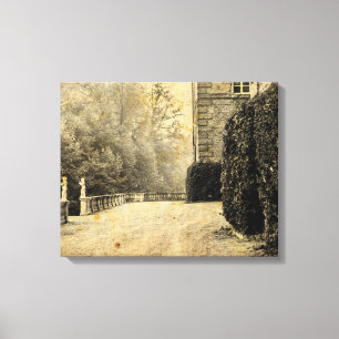 OUDE FOTO op een romantische sfeer op canvasprint Canvas Afdruk