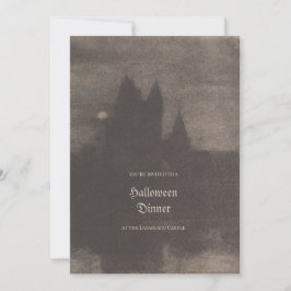 Oude foto op maat gemaakte Halloween-feest uitnodi Feestdagenkaart