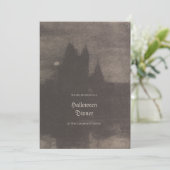 Oude foto op maat Halloween-feest uitnodiging (Staand voorkant)