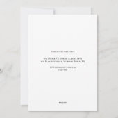 Oude foto op maat Halloween-feest uitnodiging (Achterkant)