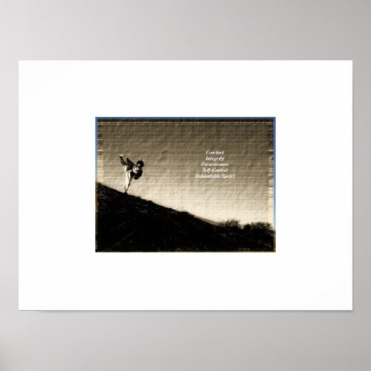 'Oude foto' Taekwondo brengt poster aan (Voorkant)