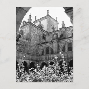 Oude foto van Courtyard Black & White Briefkaart