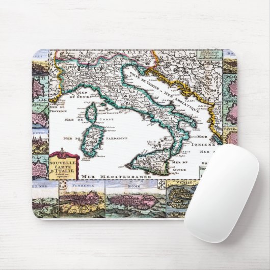 oude foto van italië muismat (Met muis)