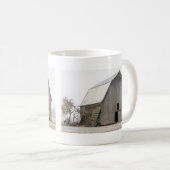 Oude foto van landschuur koffiemok (Voorkant rechts)