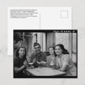 Oude foto van mensen die ijs eten briefkaart (Voorkant / Achterkant)