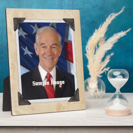 Oude Fotostijl Art Lijst Plaque Fotoplaat (Zijkant)