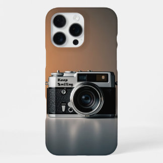 Oude fototoestelcamera, vintage camera iPhone 16 pro max hoesje